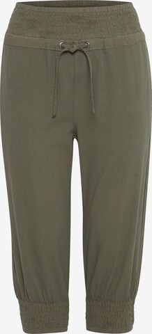 Fransa Tapered Chino Pants 'FXSUSANN 2' in Green: front