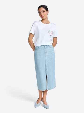 Rich & Royal Koszulka oversize w kolorze biały