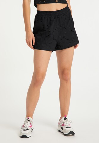 MYMO Regular Shorts in Schwarz: predná strana