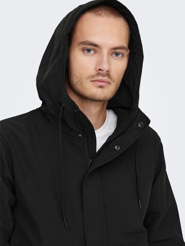 Only & Sons Between-Season Jacket in Black