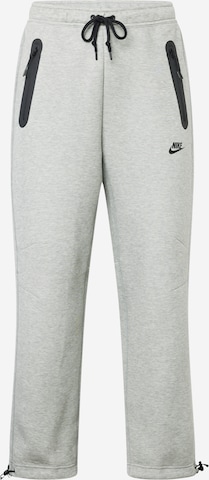 Nike Sportswear Ohlapna forma Hlače 'TECH FLEECE' | siva barva: sprednja stran