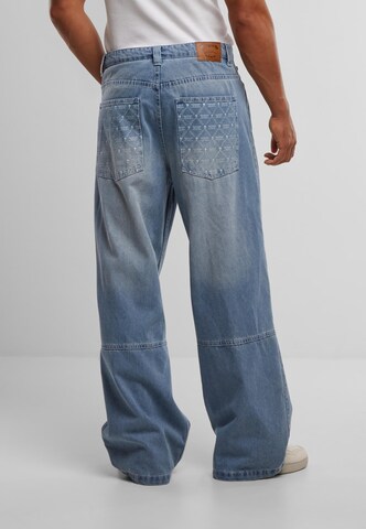 Karl Kani Wide Leg Jeans in Blau