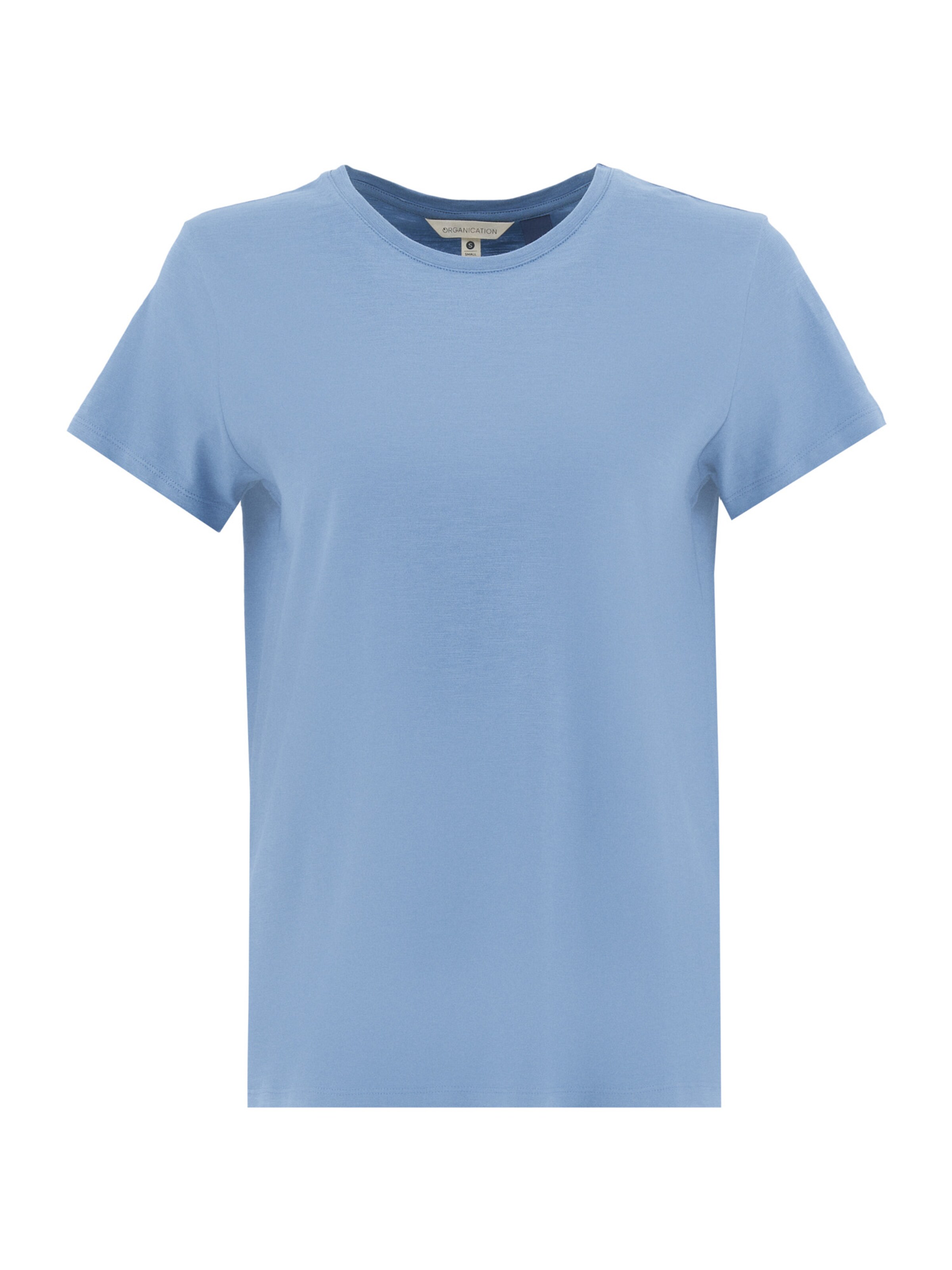 Organication T-Shirt in Blau: Vorderseite