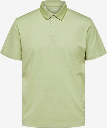 T-Shirt 'Leroy' SELECTED HOMME en vert : devant