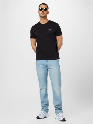 ALPHA INDUSTRIES T-Shirt in Schwarz