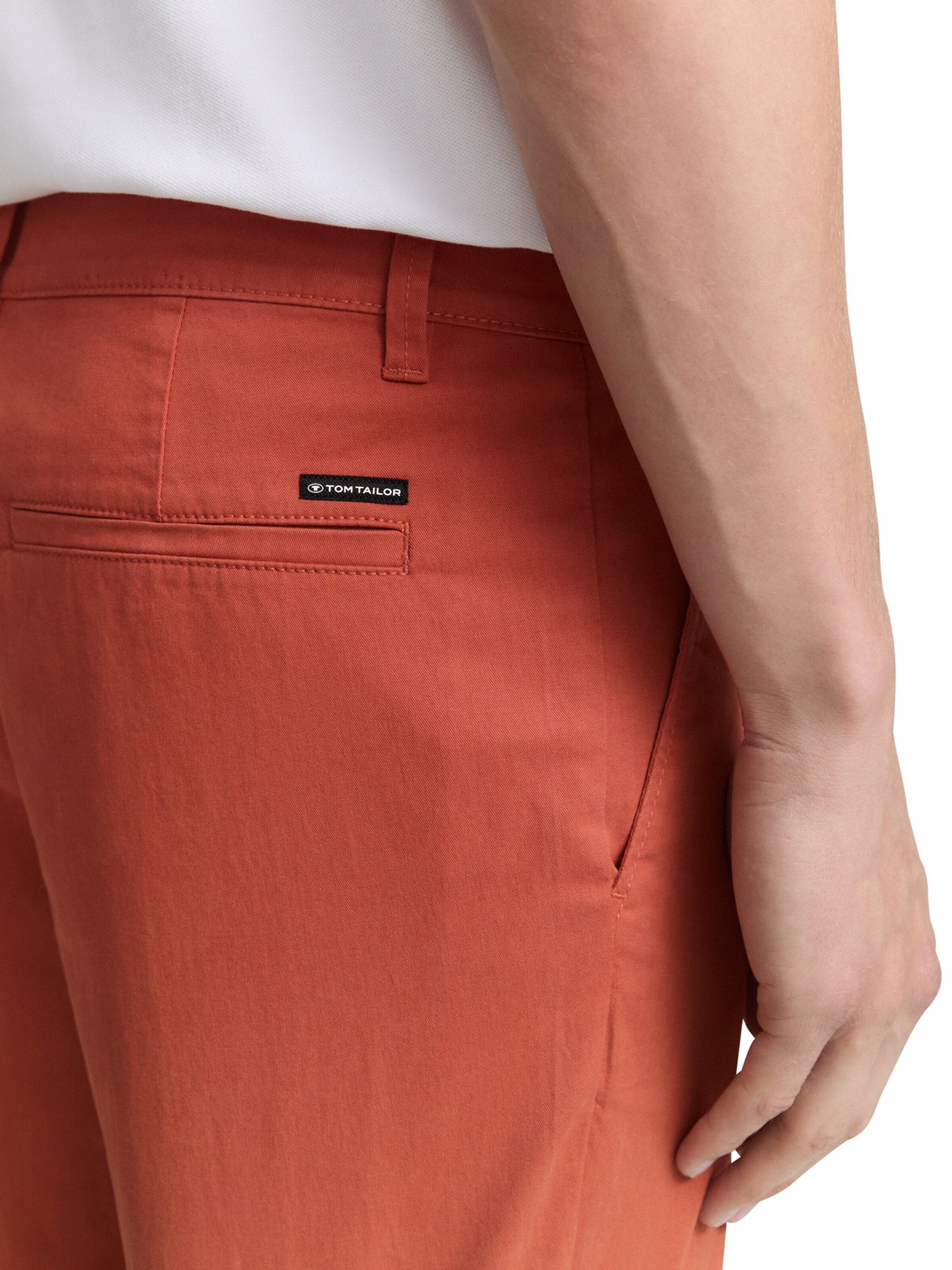 TOM TAILOR Regular Chinohose in Rot
