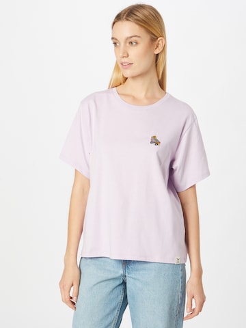 T-shirt Iriedaily en violet : devant