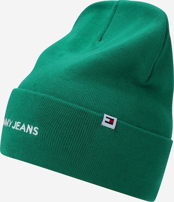 Tommy Jeans Beanie in Green: front