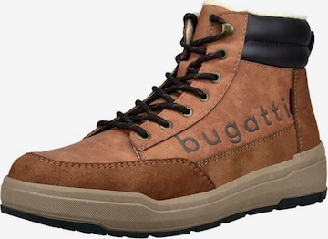 bugattiČizme na vezanje - smeđa boja: prednji dio