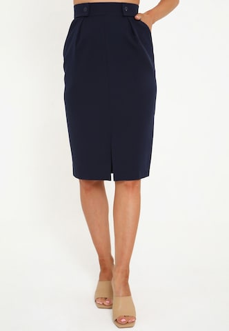 Awesome Apparel Skirt in Blue: front