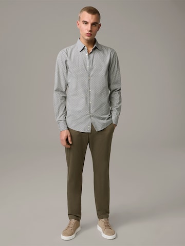 STRELLSON Regular fit Button Up Shirt 'Stan' in Grey