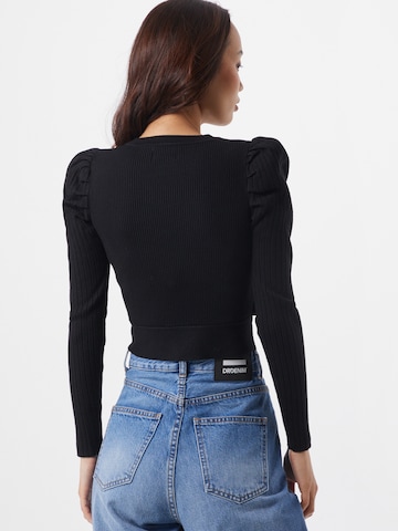 Pull-over Parallel Lines en noir