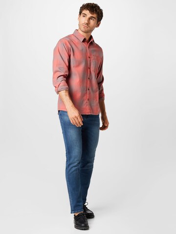 Abercrombie & Fitch Comfort fit Button Up Shirt in Red