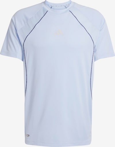 Sportiniai marškinėliai 'TECH APP' iš ADIDAS PERFORMANCE, spalva – šviesiai mėlyna / tamsiai mėlyna / balkšva, Prekių apžvalga