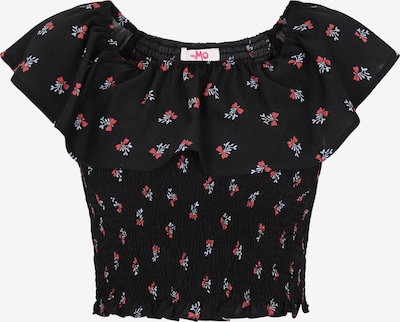 MYMO Top 'Young Fashion' in kirschrot / schwarz / offwhite, Produktansicht