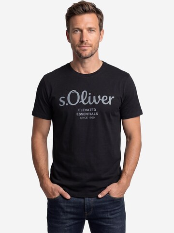 s.Oliver Shirt 'Basic'‌ in Schwarz