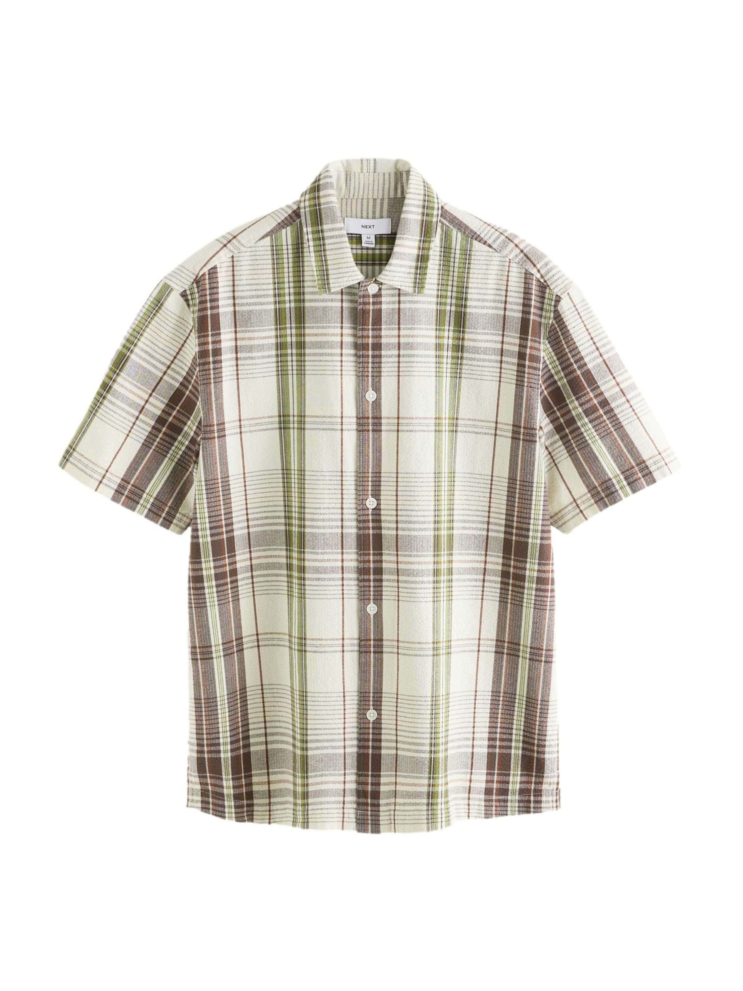 Next Regular fit Overhemd in Beige: voorkant