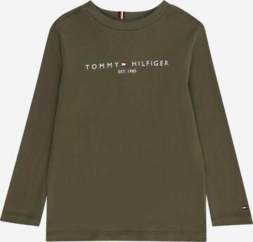 T-Shirt 'ESSENTIAL' TOMMY HILFIGER en vert : devant