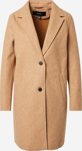 VERO MODA Between-Seasons Coat 'Paula' in Brown: front