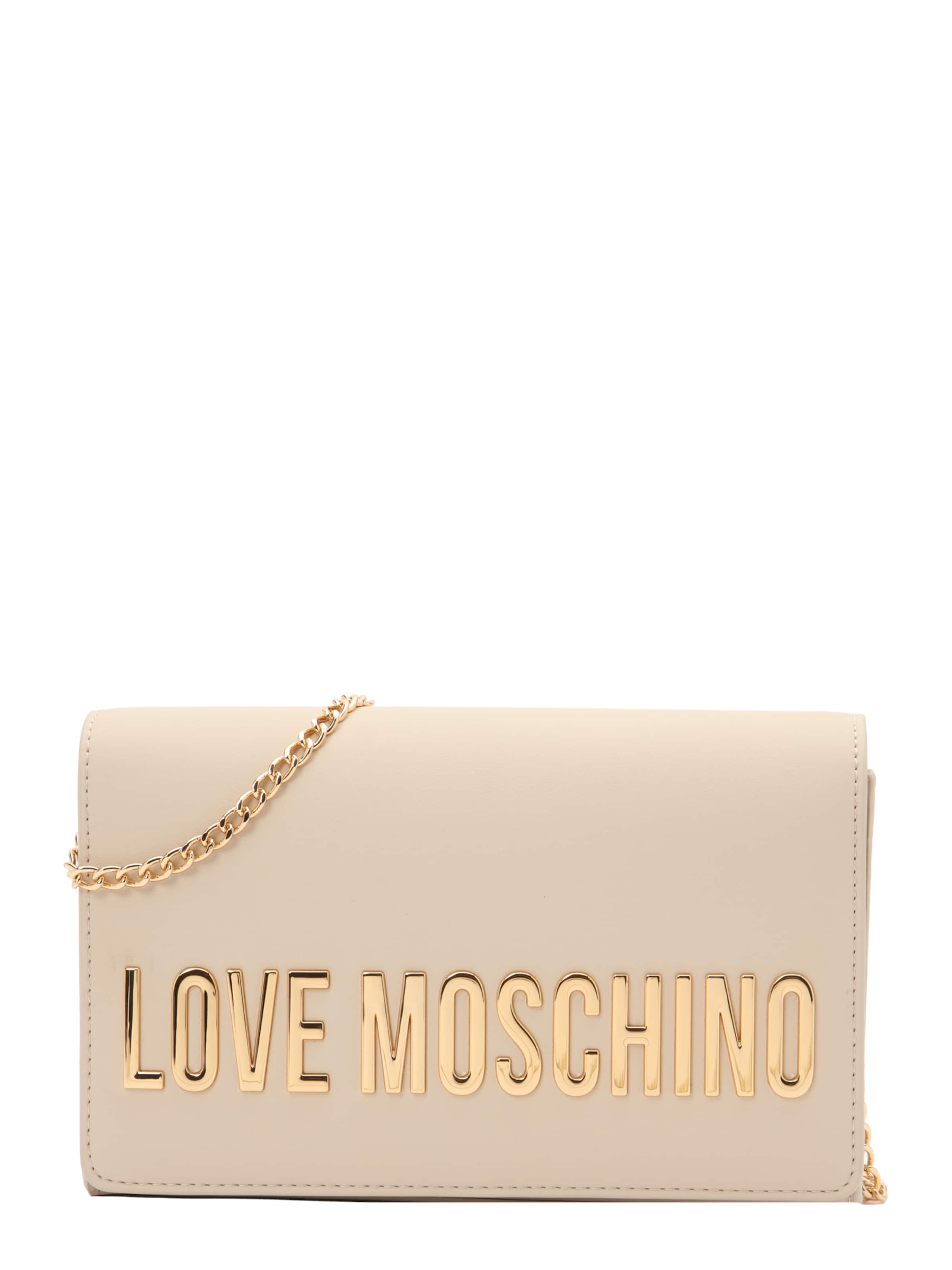 Borsa a tracolla di Love Moschino in beige: frontale