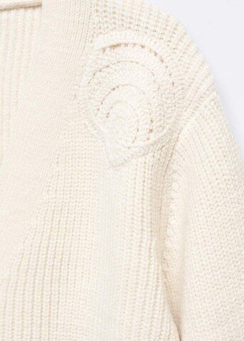 MANGO Cardigan 'caracola' i beige