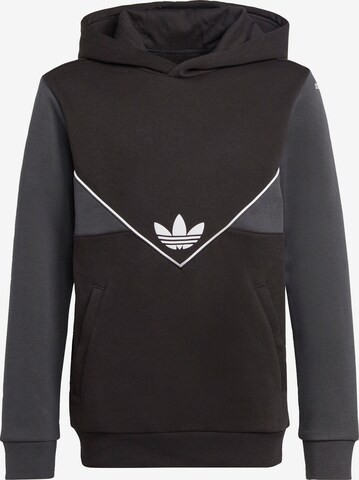 ADIDAS ORIGINALS Sweatshirt 'Adicolor' in Zwart: voorkant