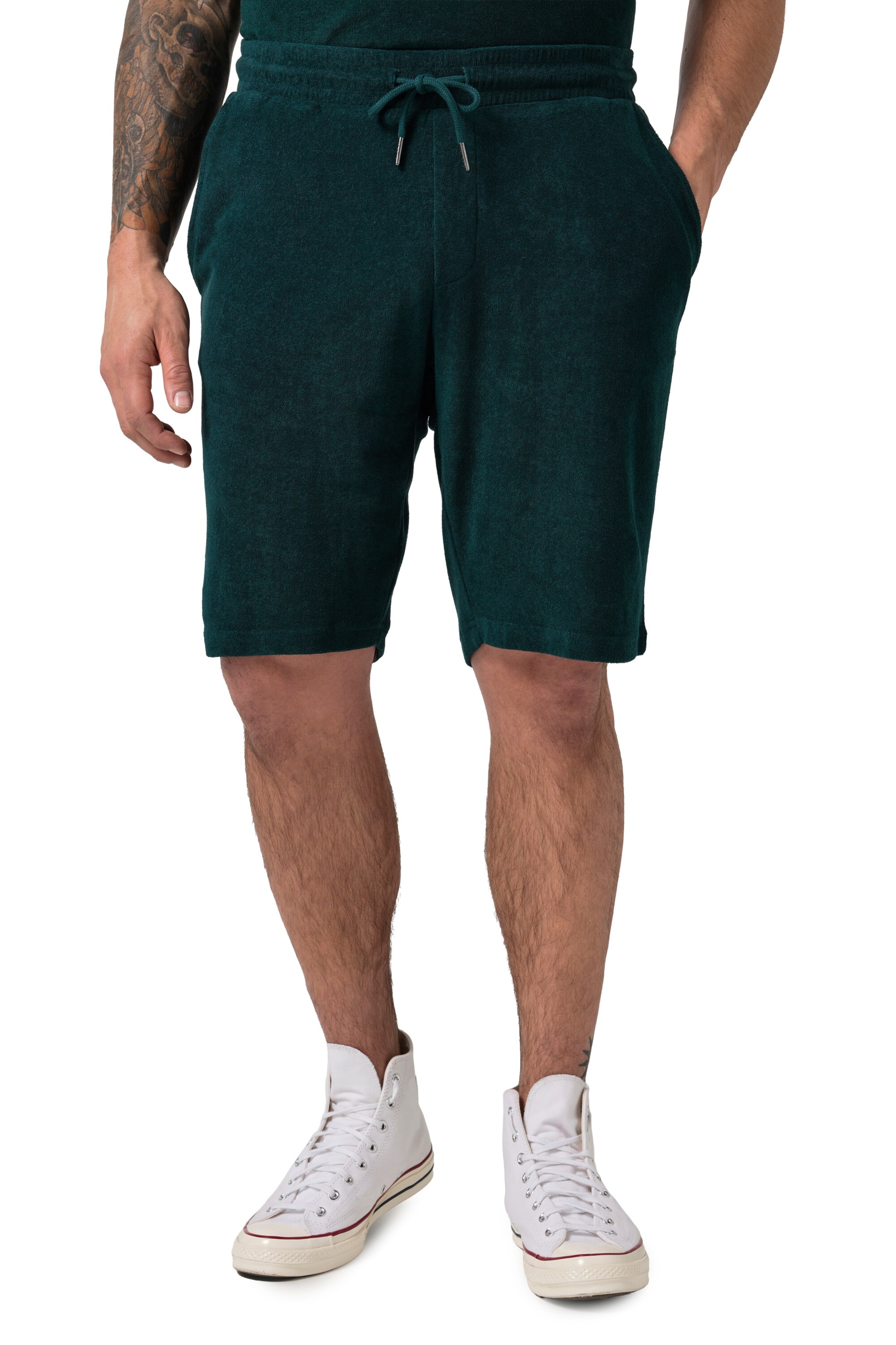 JP1880 Regular Shorts in Grün: Vorderseite