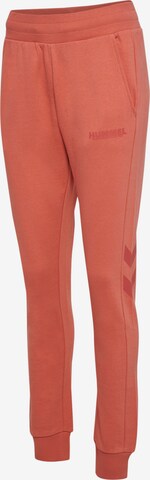 Hummel Tapered Workout Pants in Orange