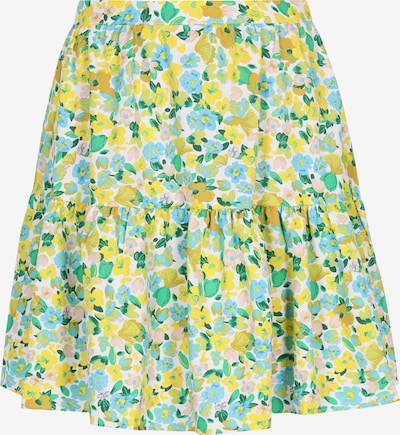 swirly Suknja 'Fashion Look' u svijetloplava / limeta zelena / zelena / bijela, Pregled proizvoda