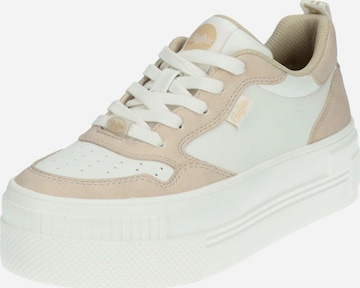 Baskets basses BUFFALO en beige : devant