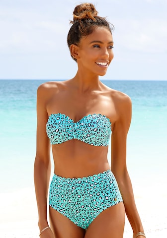 LASCANA - Balconet Top de bikini en azul: frente