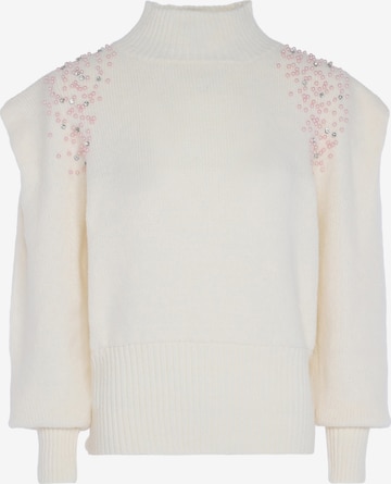 faina Sweater in White: front