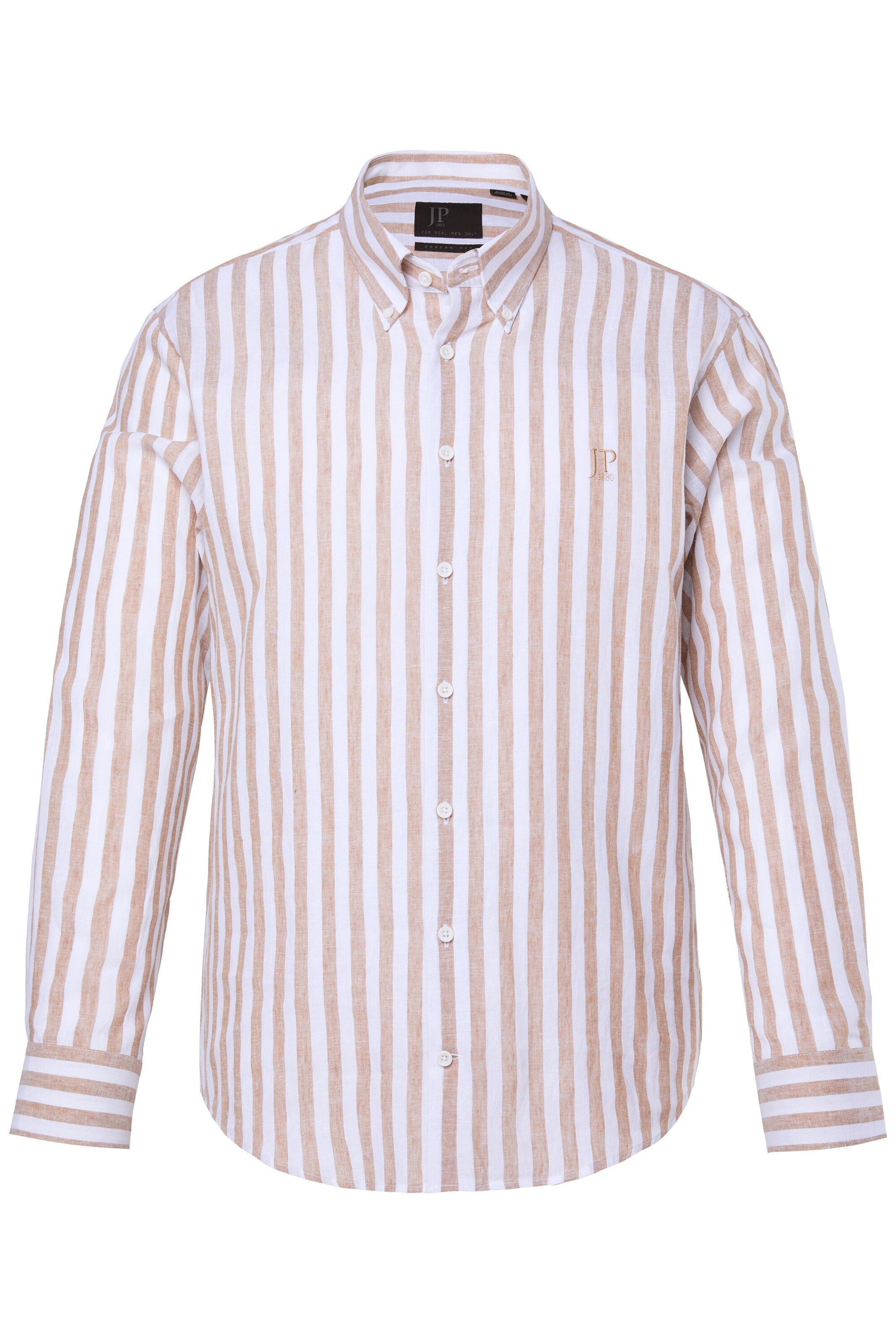 JP1880 Regular Fit Hemd in Beige: Vorderseite