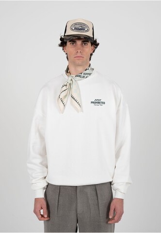 Prohibited Sweatshirt 'In A Rush' in Wit