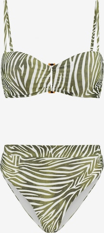 Shiwi Bandeau Bikini 'ZOE' i grønn: forside