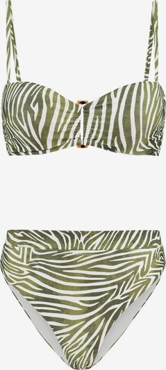 Shiwi Bikini 'ZOE' en marron / noisette / vert clair / blanc, Vue avec produit