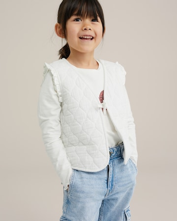 WE Fashion Vesta – bílá: přední strana