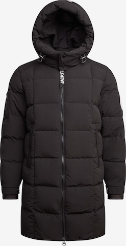 Manteau d’hiver 'EZ Boxed Matt' JACK1T en noir : devant