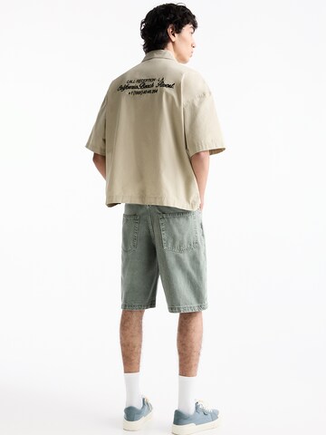 Largi Jeans de la Pull&Bear pe verde