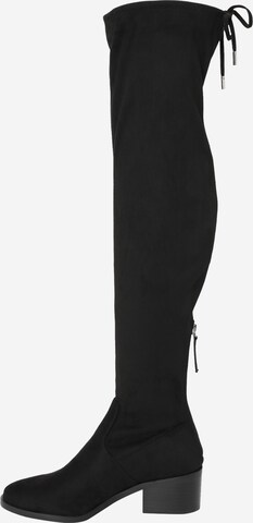 STEVE MADDEN Overknees 'SALVAGE' in Schwarz