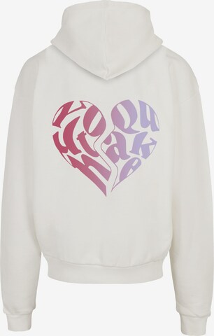 Lost Youth Sweatshirt 'Heart' in White