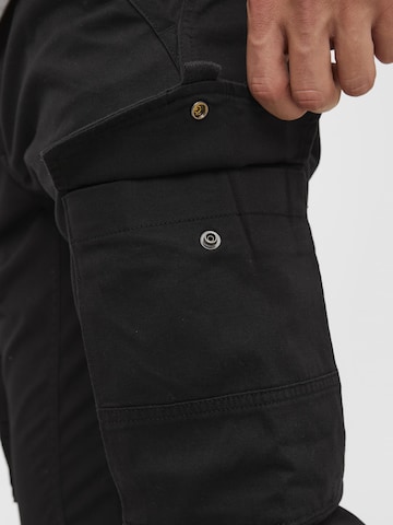 JACK & JONES Tapered Cargo trousers in Black