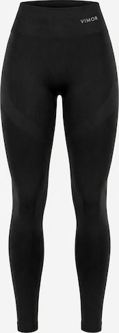 Vimor Skinny Leggings 'Joy Scrunch' in Black: front