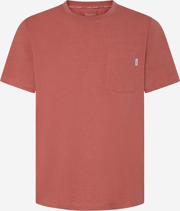 T-Shirt Pepe Jeans en marron : devant
