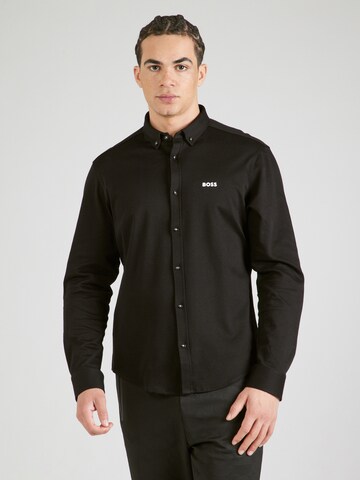 BOSS Regular fit Overhemd 'B_MOTION_L' in Zwart: voorkant