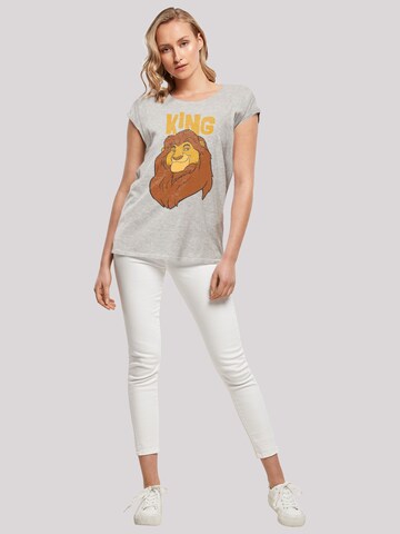 F4NT4STIC Shirt 'Disney The König der Löwen Mufasa King' in Grey