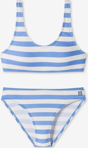 SCHIESSER Bustier Bikini 'Aqua' in Blauw: voorkant