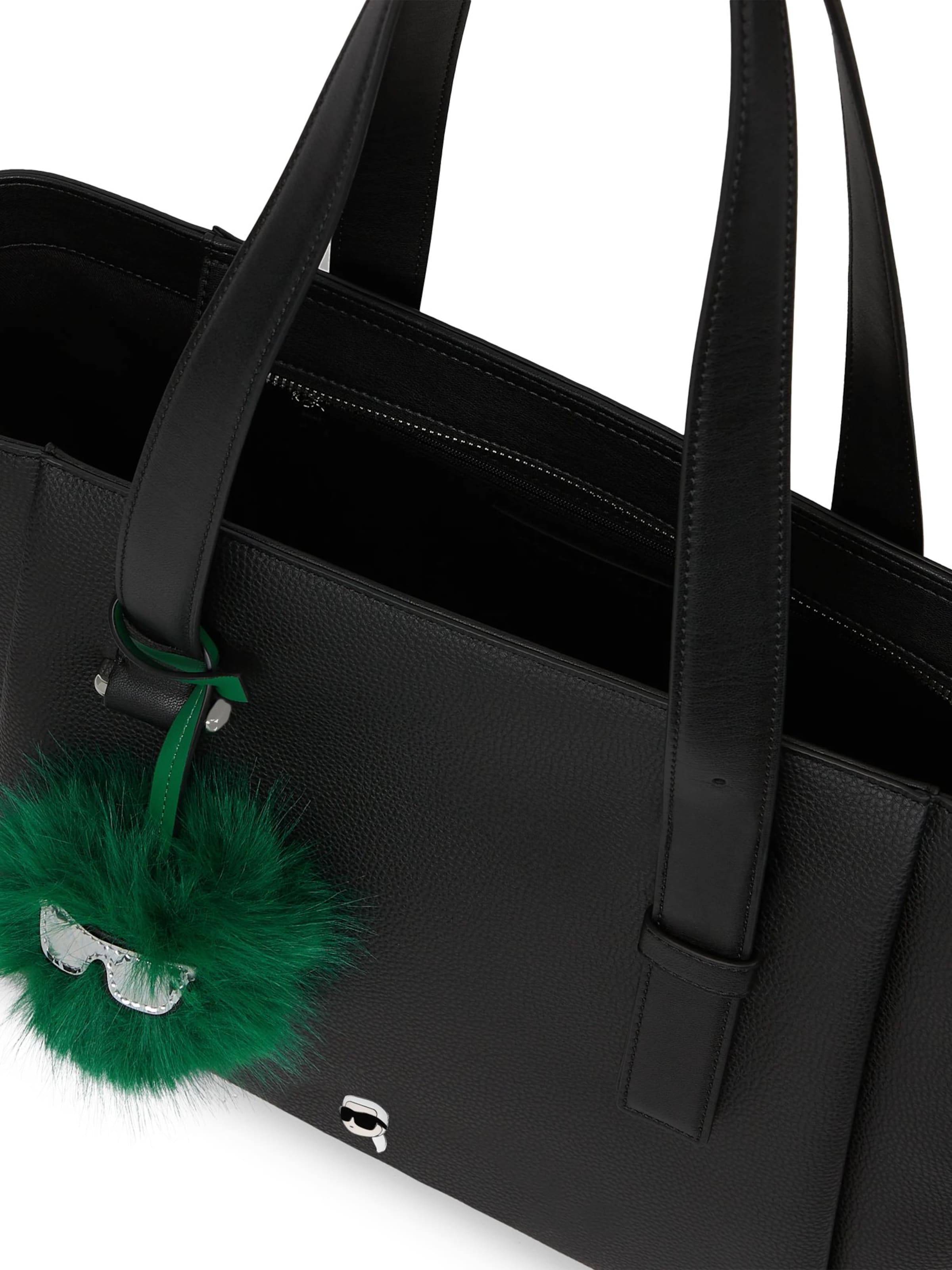 melns Karl Lagerfeld "Shopper" tipa soma 'Ikon Pebble'