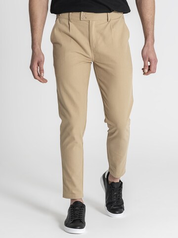 Effilé Pantalon à pince Gianni Kavanagh en gris : devant