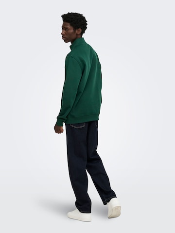 Only & Sons Sweatshirt 'ONSConnor' in Grün